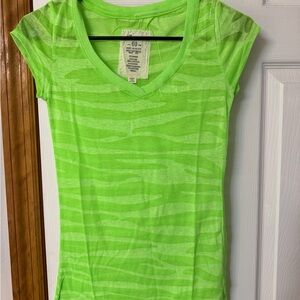 Green Short Sleeve Women's Top